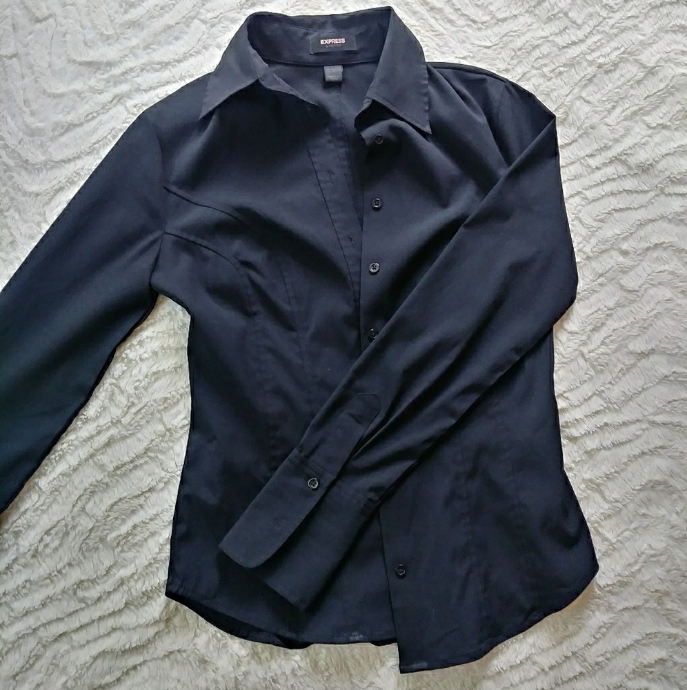 Express long sleeved button up